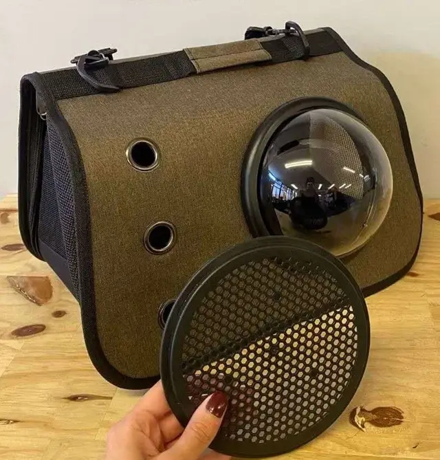 Bolsa para animais de estimação, mochila para gatos para passeio de animais de estimação, dobrável, portátil, Crossbody